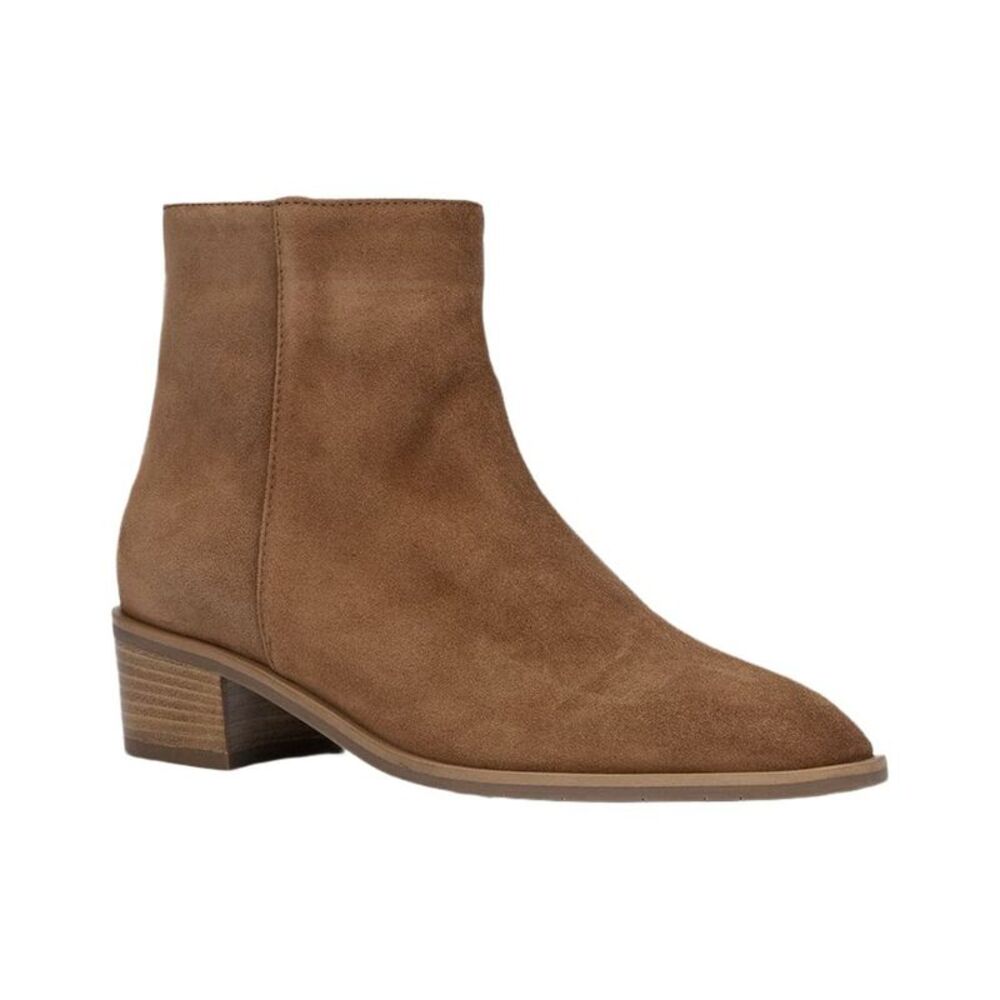 Aquatalia Reeta Weatherproof Leather Bootie, Brown